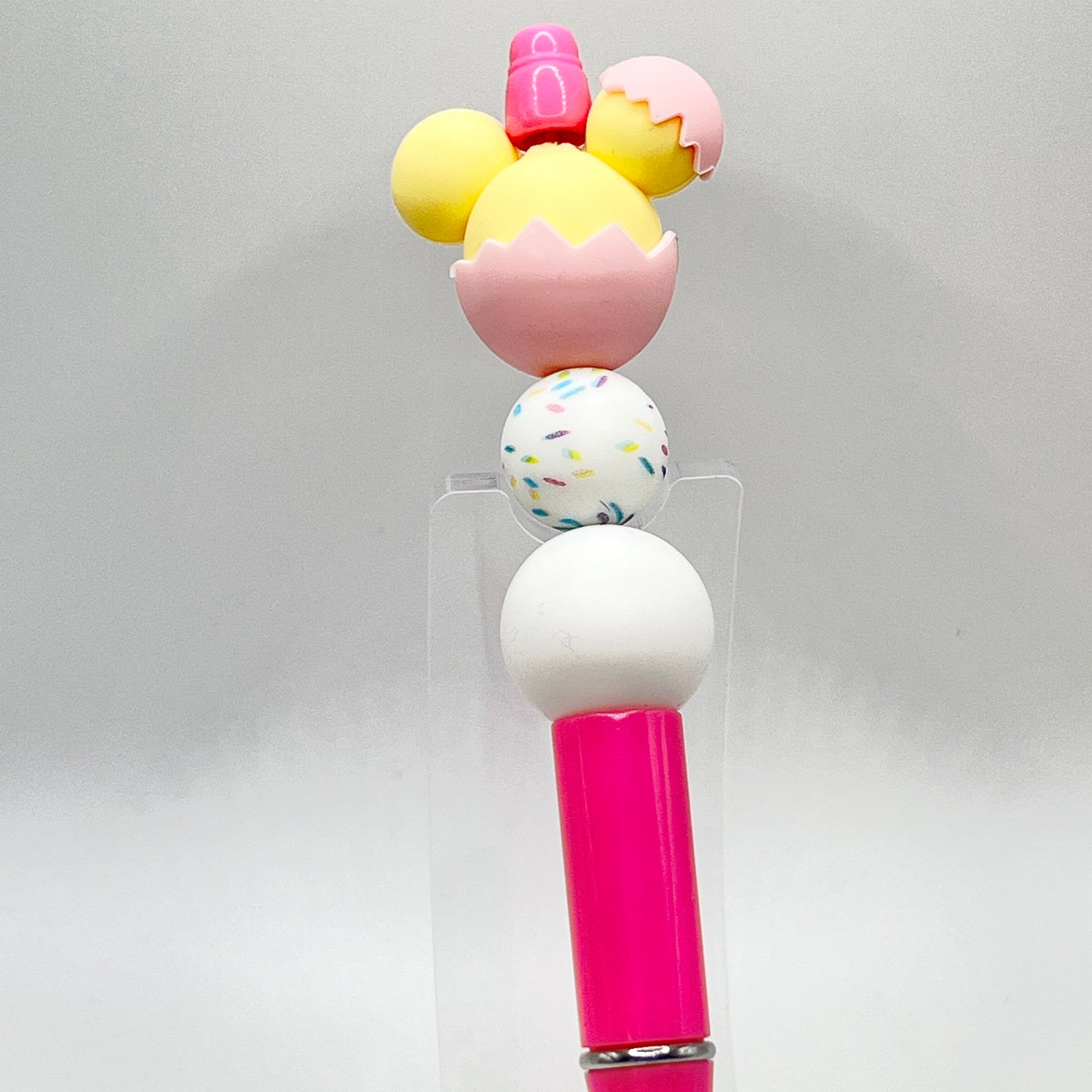 Pink Mouse Egg Plastic Pen
